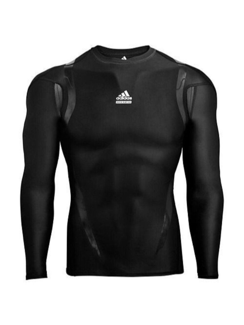 Adidas P92434 Techfit Powerweb Long Sleeve Top Black ( XS )